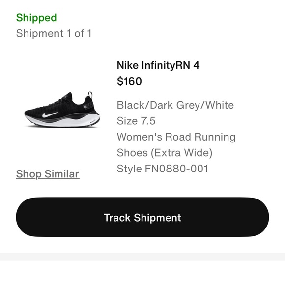 EUC, Women's Nike InfinityRN 4 running shoes, size 7.5 wide - Picture 7 of 7